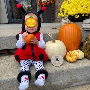 Ladybug Costume for baby - Red and Black